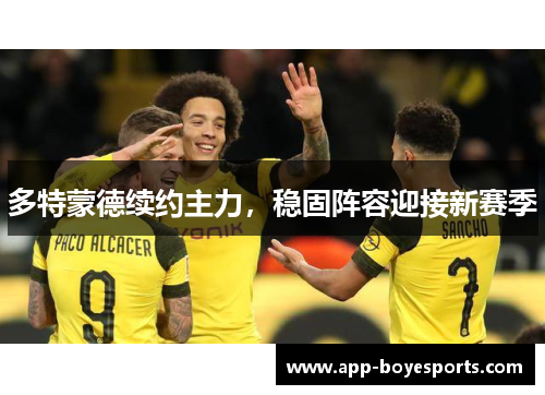多特蒙德续约主力,稳固阵容迎接新赛季